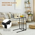 thumbnail image 7 of Kadyn Coffee Table,Desktop Table,Side Table,End Tables, Sofa End Table Coffee Side Table with Glass Top, 7 of 7