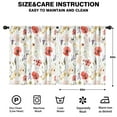 thumbnail image 2 of Blackout Kids Curtains,Pioneer Flower Floral Print Pattern Childrens Insulated Curtains Set Of 2,Bedroom Essentials,Toddler Room Decor 52"x63", 2 of 5