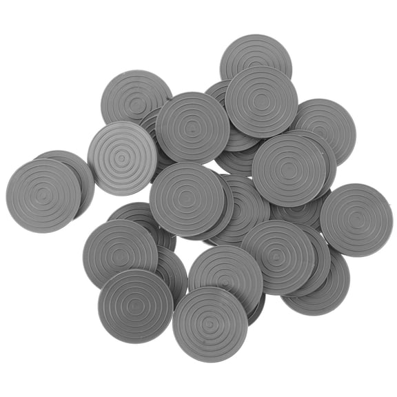 HINTRMENT 30Pcs Grey Circular Plastic Coins for Novice Tricks