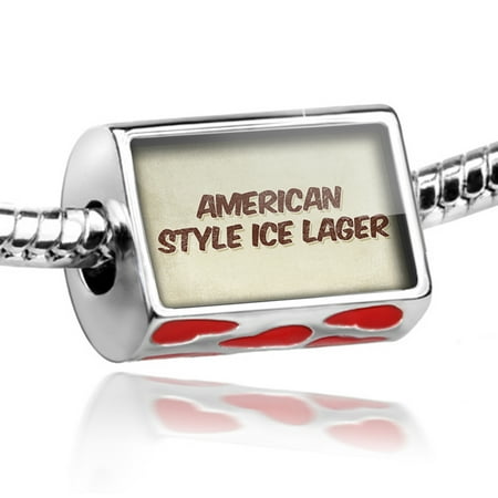 Bead American Style Ice Lager Beer, Vintage style Charm Fits All European