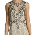 thumbnail image 3 of Aidan Mattox Sleeveless Beaded Fringe Evening Gown Dress, 3 of 3