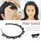 thumbnail image 5 of Guardurnaity Diadema de plástico para el pelo, pinza para el pelo para mujer, accesorio de peluquería para niña, joyería Accesorio para el cabello negro Guardurnaity AP000835-01, 5 of 6
