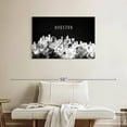 thumbnail image 2 of Elephant Stock Houston Skyline Bw Wall Art - Horizontal Canvas Wall Art - Living Room Wall Decor - City Canvas - Black And White Decor - 36" x 24", 2 of 8