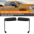 thumbnail image 6 of For Chevy Silverado GMC Sierra 2500 3500 HD 2020-2023 Top&Side Mirror Covers 6U, 6 of 8