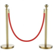 Stainless Steel Safety Barrier Stanchion Rope, Gold