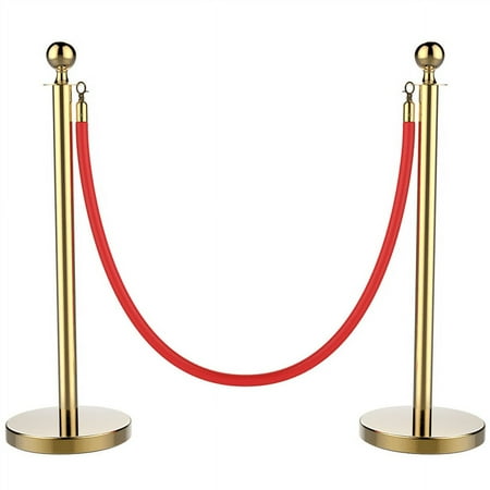 Stainless Steel Safety Barrier Stanchion Rope, Gold