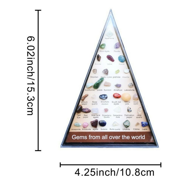Semi-cristaux d'Agate en Cristal Naturels 36 Types d'Échantillons