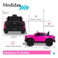 thumbnail image 2 of Carro Montable Eléctrico Niño Camioneta Pickup Con Control Rosa, 2 of 5