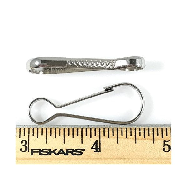 Lanyard Snap Clip Hooks 1 1/2" Nickel Silver 50 Pcs