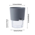 thumbnail image 2 of Self Watering Pots for Indoor Plants, 6 Inch Self Watering Planter for Orchid African Violet, Small Clear Flower Pots with Drainage Holes for Home Office, 2 of 7