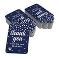 thumbnail image 2 of Inkdotpot Pack Of 100 Real Silver Foil Paper Tags ThankYou From The New Wedding Favor Hang Tags, 2 of 6