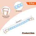 thumbnail image 2 of Uxcell 2 packs Shoe Charm Chain Round Shape for Shoes Decoration, Blue, 2 of 6