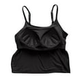 thumbnail image 4 of Xixinqiwan No Boundaries Women's and Women's Plus Tank,Women's Camisole with Built in Bras Spaghetti Straps Lightweight Breathable Sleeveless Tank Top Casual Wear, 4 of 6
