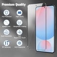 thumbnail image 5 of 2 Pack Screen Protector for Samsung Galaxy S24 FE 5G with 2 Pack Camera Lens Protector, Full Coverage Tempered Glass Film Anti-Fingerprint Case Friendly, 5 of 7