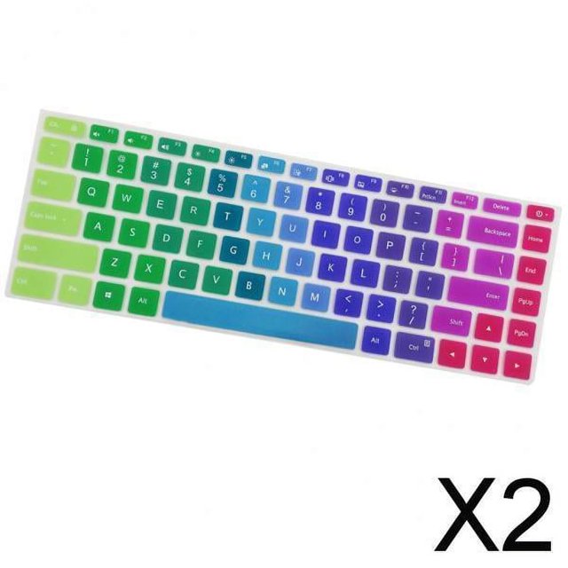 2 Protectores de Silicona para Teclado Baoblaze Resistente al Agua para Teclado de 15.6 Pulgadas 2 Piezas