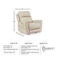 thumbnail image 3 of Signature Design by Ashley Dahlmoore Beige Power Recliner, 3 of 17