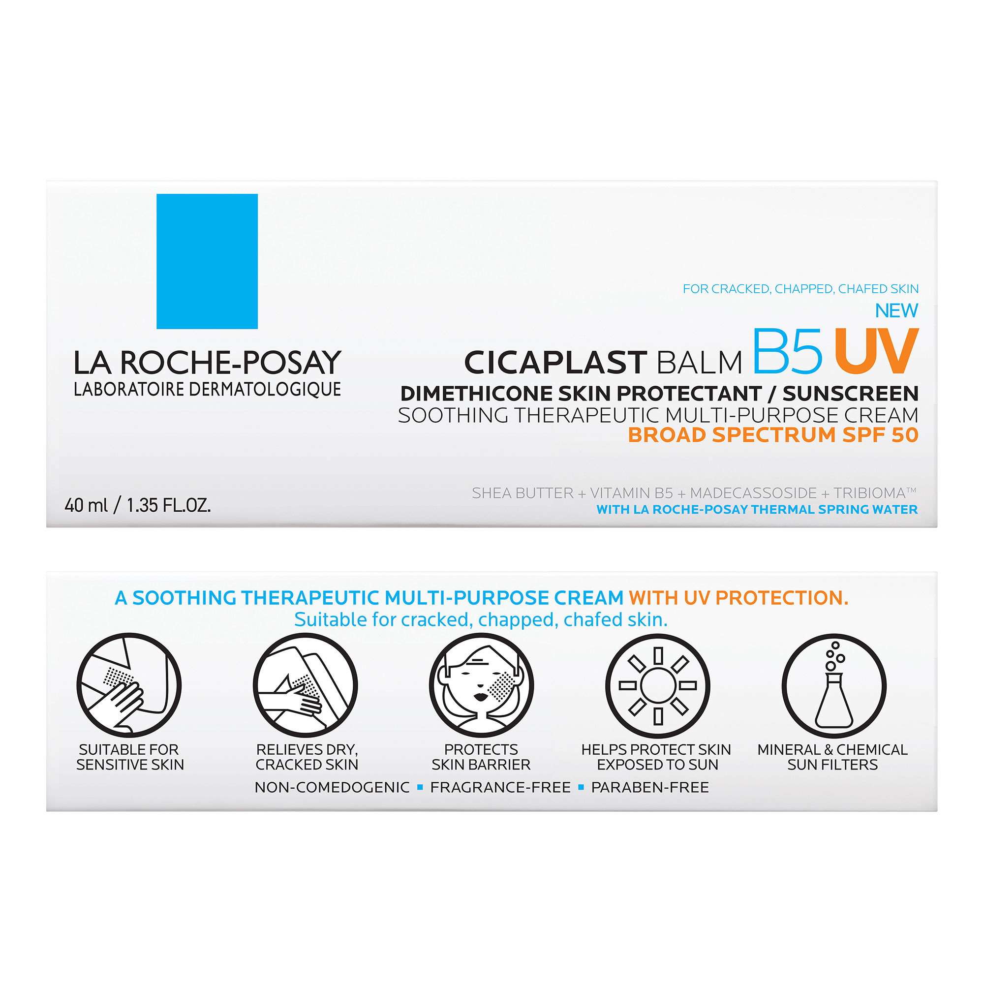 La Roche-Posay Cicaplast Balm B5 UV SPF 50, 1.35 oz photo 3