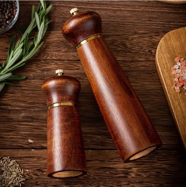 Manual Pepper Grinder - Glass Spice Jar for Home Use - Perfect for Black Pepper, Sea Salt, and Szechuan Peppercorns