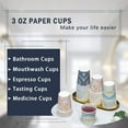 thumbnail image 4 of Lamosi Paper Cups Disposable Cups Small Cups, 3 oz, 300 Count, 4 of 8