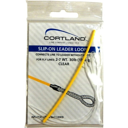 loops cortland braided slip leader clear