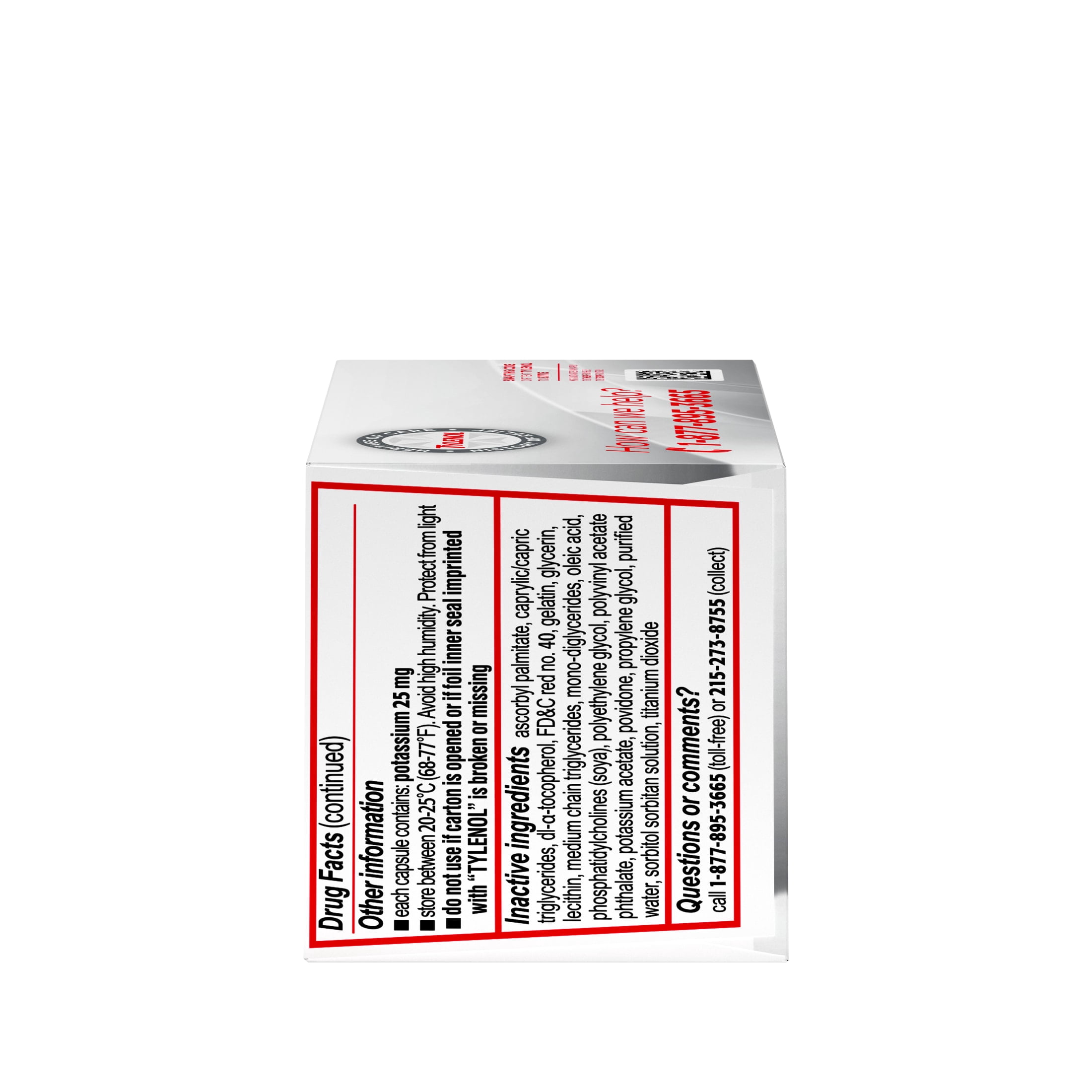 Tylenol Regular Strength Liquid Gels with 325 mg Acetaminophen, 20 Count