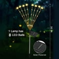 thumbnail image 2 of Firefly Lawn Lamp 2 Modos 8LED Solar Ground Plug Light 600mAh (Warm Light 2pcs), 2 of 7