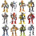thumbnail image 3 of Bloques de construcción ensamblados Hero 2.0, juguetes de cuerpo de robot guerrero bioquímico 9401-9406, 3 of 5
