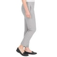 thumbnail image 2 of Hilary Radley Women's Pull-on Dress Pants, 4-Way Stretch, Elastic Waist, Front Pockets (US, Alpha, Small, Regular, Regular, Heather Gray), 2 of 4
