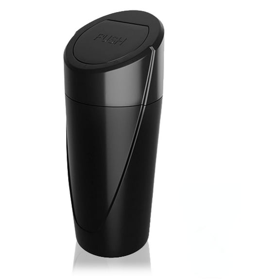 Car Trash Can Bin with Lid - Car Garbage Can Cup Holder - Black Mini Leakproof Vehicle Trash Garbage Can Bin with 20pcs Trash Bags-Car Organizers and Storage for Front Back Seat Accessories