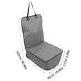 thumbnail image 2 of OULII Removable for Cleaning Dog Seat Protector Pet Car Mat Grey 1Set, 2 of 8