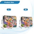 thumbnail image 4 of FORMRS 15"-15.6" Laptop Sleeve Protective Case Soft Carrying Quilted Computer Bag Cover, Purple Cityscape Painting, 4 of 7