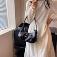 thumbnail image 3 of Bolso de hombro para mujer, bolso de moda para axilas, bolsos de mano informales plisados ​​(negro) Likrtyny Para Estrenar, 3 of 5