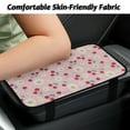 thumbnail image 3 of Yuyamidu Cherry Center Console Armrest Covers for Cars Trucks Sedans Armrest Cover Daisy Automotive Arm Rest Cushion Pad Protector Flannel Car Comfort Accessories, Pink, 3 of 7