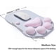 thumbnail image 4 of Cat Paw Mouse Pad, Ergonomic Mouse Pad, Mouse Mat With Wrist Support, Silicone Gel Mouse Pad, Cute Mouse Padgrey & Pink, 4 of 5