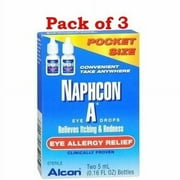 Naphcon A Eye Drops 10 mL (Pack of 3)