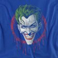 thumbnail image 2 of Batman Joker Drip Women's T Shirt, Royal, Small, 2 of 6