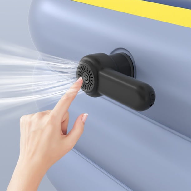 Bomba de aire portátil a batería, 3 boquillas para inflables, inflado rápido de 400 l/min para piscinas, camping, juguetes de playa y fácil de instalar en casa.,Vsgery