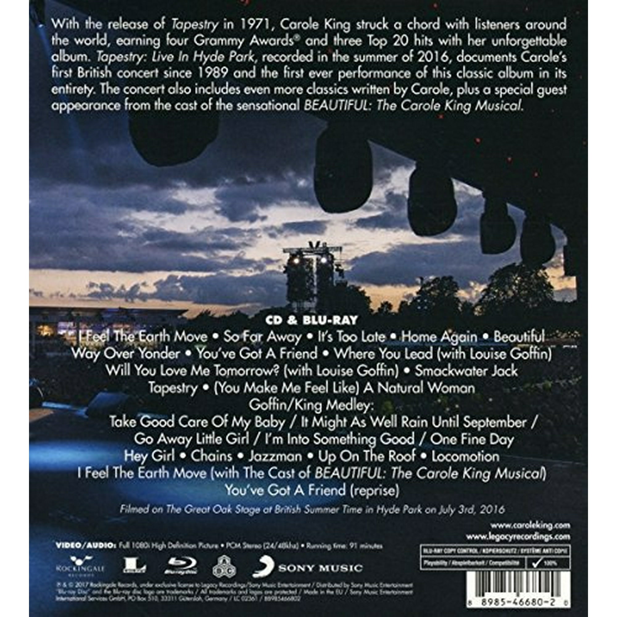 Carole king tapestry cd hotsell