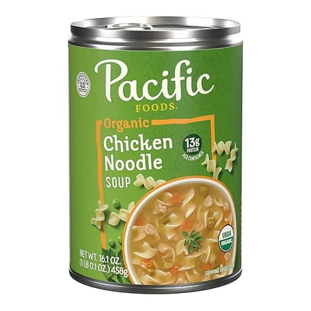 Pacific Foods Organic Soup Chicken Noodle -- 16.1 oz Pack of 4