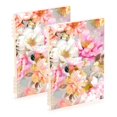 thumbnail image 2 of Haosy Abstract Watercolor Flower Notebooks 1-subject Journal 60 Sheets A5 College Ruled Paper Detachable Ring 8.3"x5.7", 2 of 8