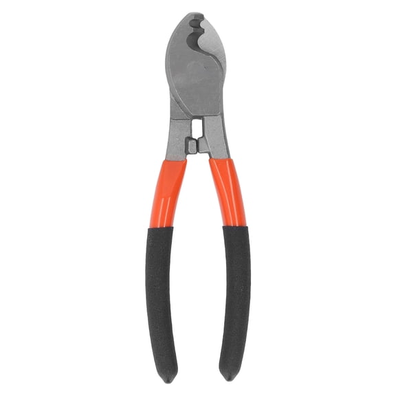 YAHHU 8‑Inch High‑Carbon Steel Cable Shears with Stripping Port, PVC Handle, Ideal for Copper & Aluminum Wire Cutting