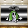 thumbnail image 4 of Banner de Beetlejuice It's Showtime, telón de fondo, película clásica de terror, decoraciones para fiestas de cumpleaños de Halloween y suministros para el hogar, vinilo, 4 of 5