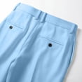 thumbnail image 6 of LODIENY Casual Dress Pants for Men Pleated Old Money Straight Leg Baggy Suit Slacks Fall Relaxed Fit Slacks Work Trousers with Pockets Light Blue L, 6 of 6