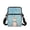 Cat Floral Blue Pattern, variant on FUIALDOLG Polyester Shoulder Purse 2 Layer with Zipper Crossbody Purse for Travel, Running Horses Pattern Crossbody Bag