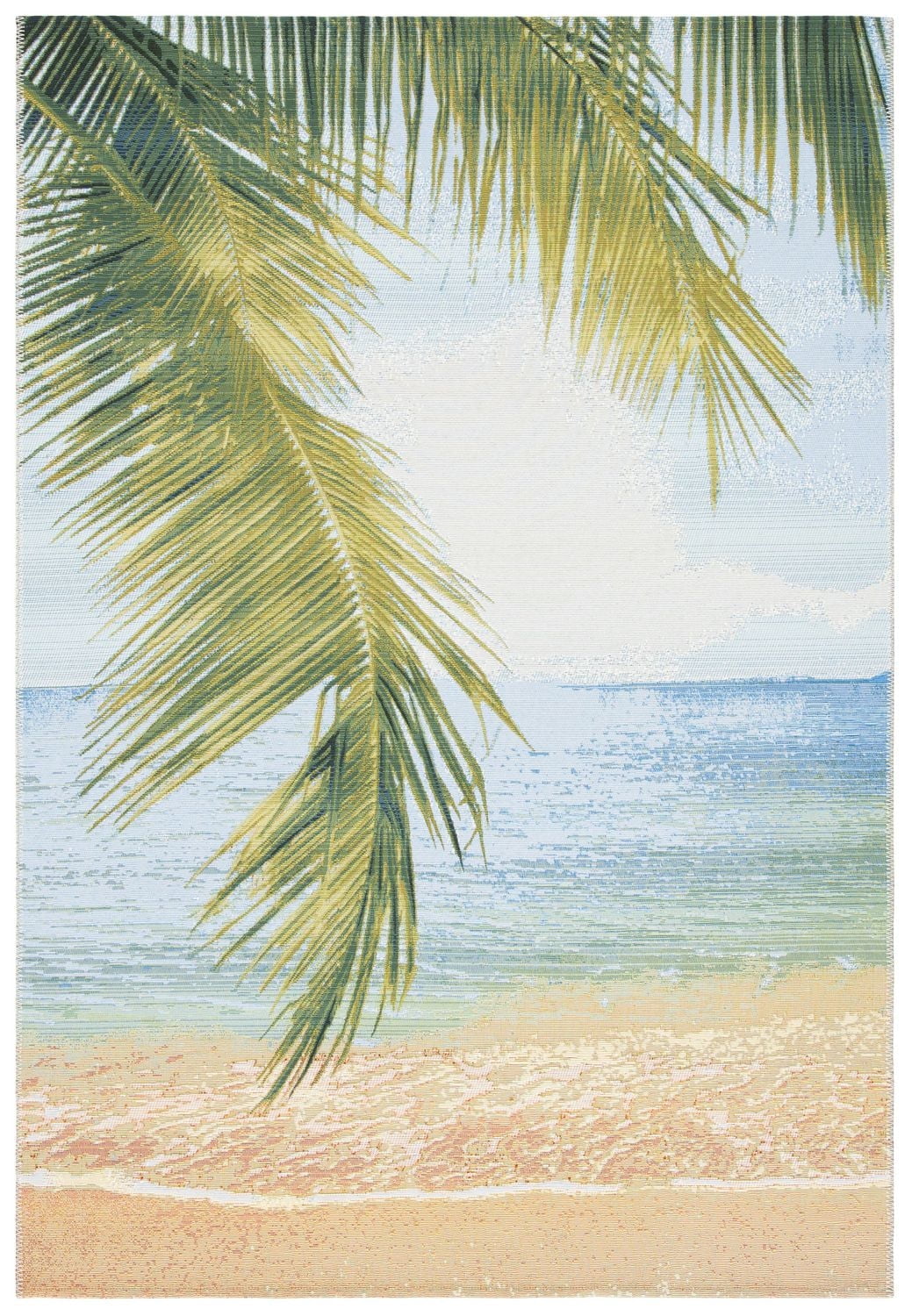 SAFAVIEH Barbados Tapis Extérieur Feuilles de Palmier