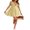 Yellow, variant on Michellecmm Women Summer Beach Dress Solid Color Ruffle Sleeve V Neck Party Dress