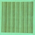 thumbnail image 1 of Ahgly Company Indoor Square Abstract Turquoise Blue Modern Area Rugs, 3' Square, 1 of 4