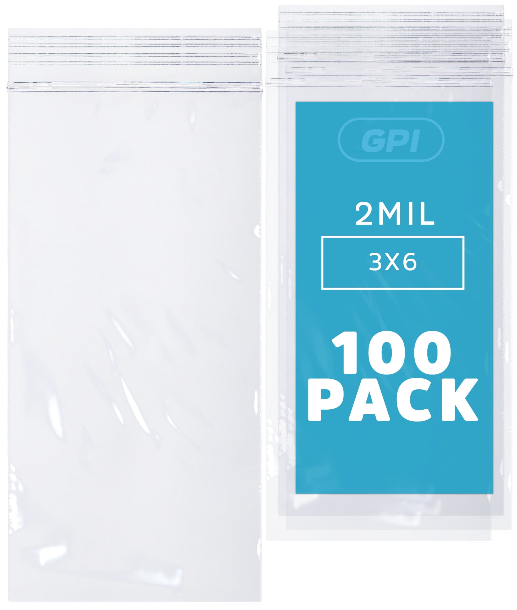 Large online sales 3x62 mil Clear Plastic Reclosable Single Zip Poly