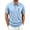 Light Blue, variant on Men's T Shirts Solid Basic Short Sleeve Lapel Collar Soft Pique Cotton Classic Casual Tops S-3XL