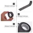 thumbnail image 3 of WORGEOUS 6 rollos de cinta de papel de brillo negro decorativo arte DIY rollo de cinta de papel de álbum de recortes, 3 of 8